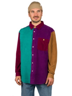 Buy Teddy Fresh Corduroy Color Block Button Up Shirt Online At Blue Tomato