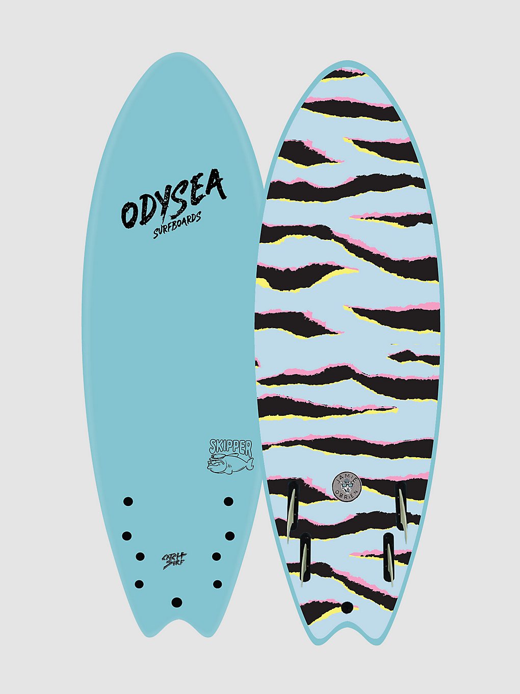 Catch Surf Odysea Skipper Pro Job Quad 5'6 Softtop Surfboard sky blue sk22
