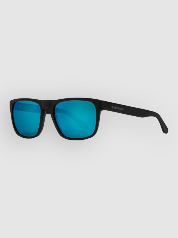 Horsefeathers Keaton Brushed Black Sonnenbrille mirror blue