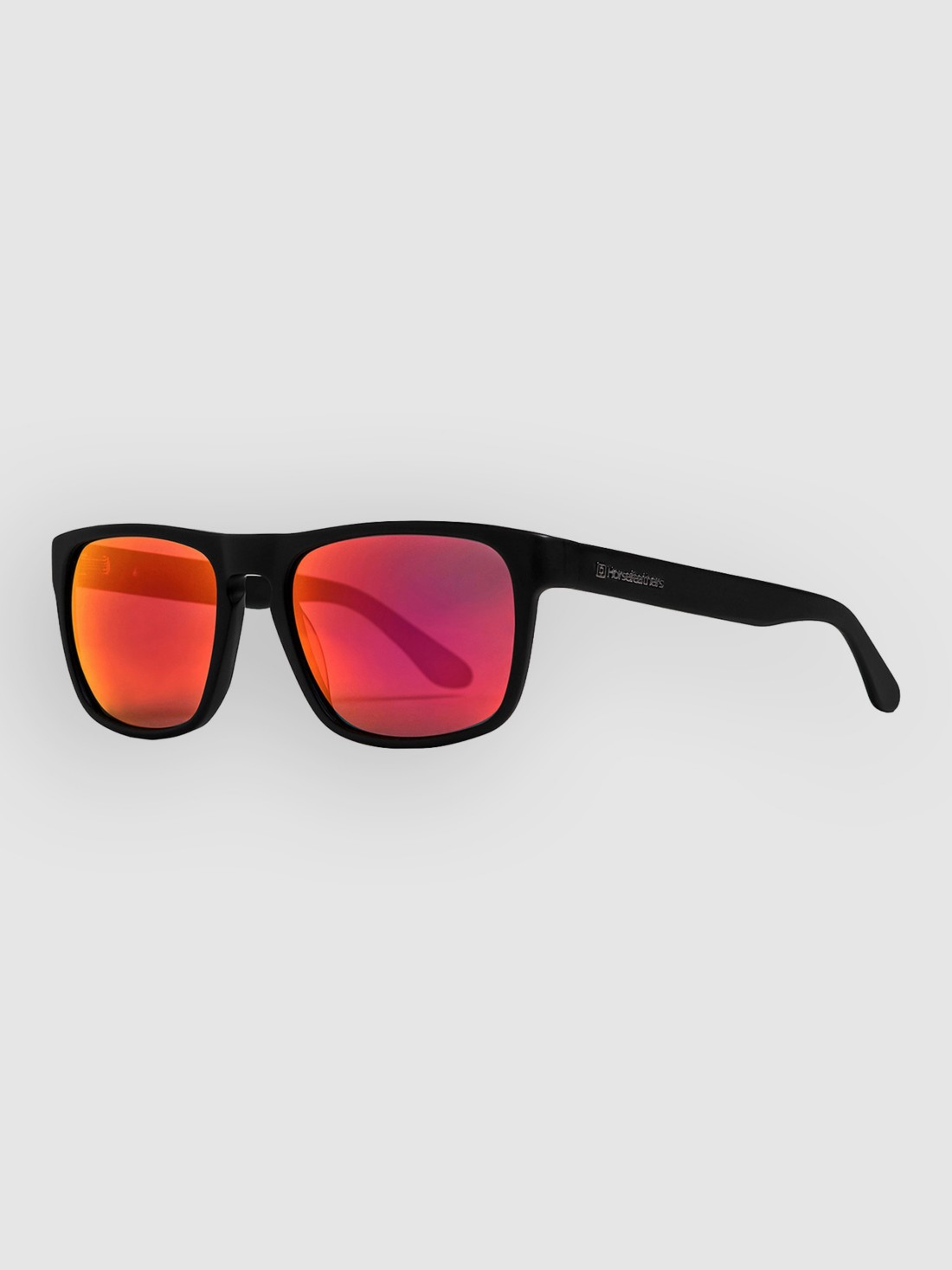 Horsefeathers Keaton Matt Black Sonnenbrille mirror red