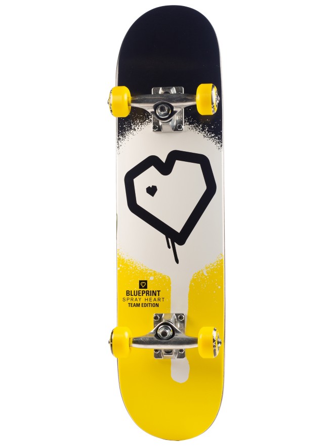 Blueprint Spray Heart 7.25″ Skateboard