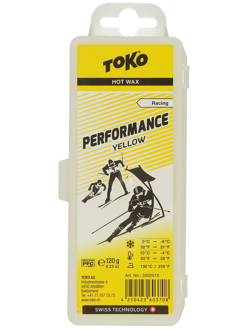 Toko Performance Yellow -4°C / 10°C 120g Wax jaune