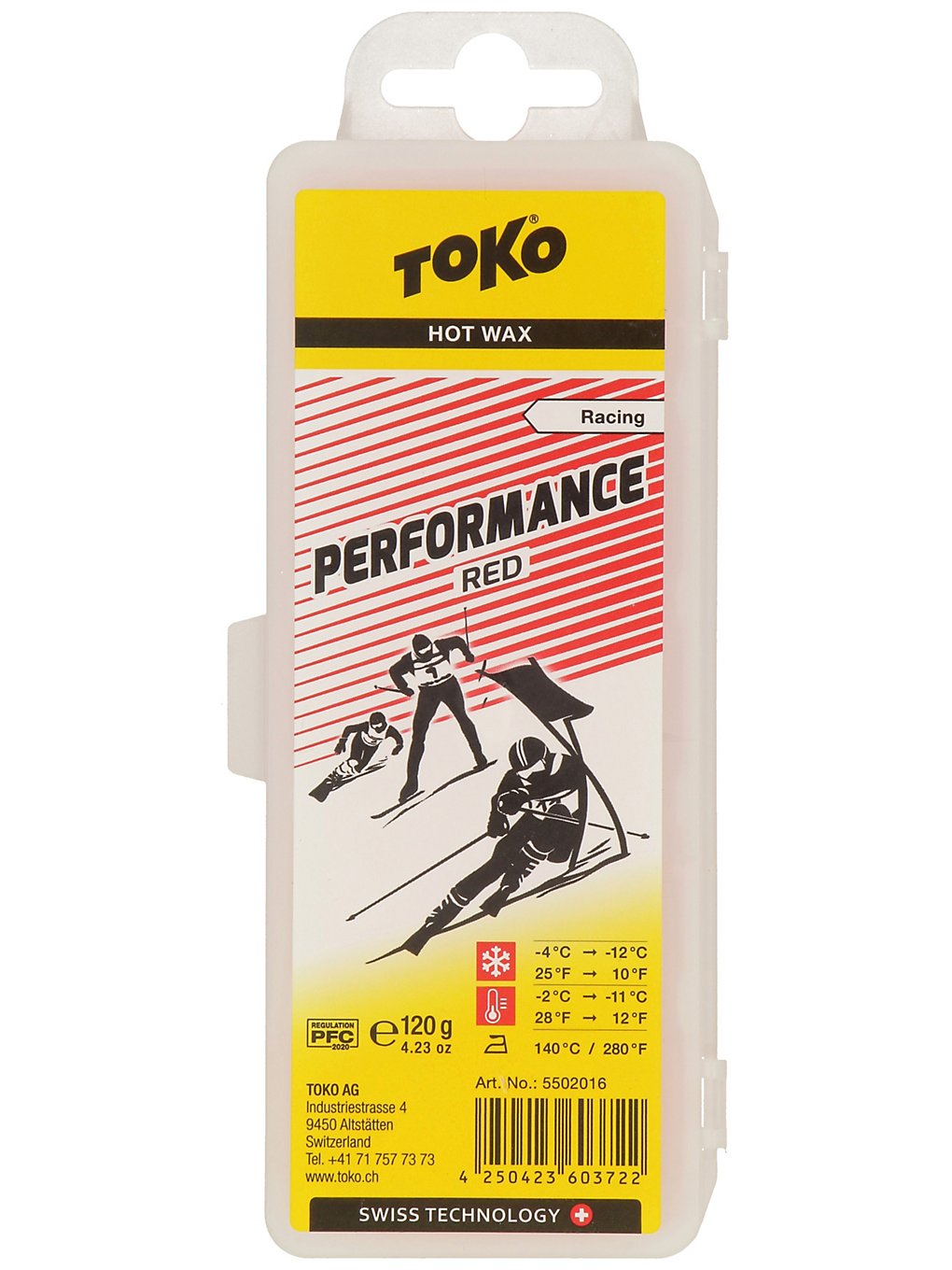 Toko Performance Red -2°C / -11°C 120 g Wax rouge
