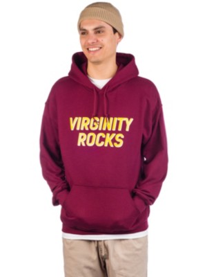 maroon virginity rocks hoodie