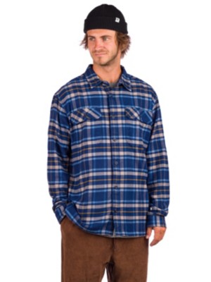patagonia long sleeve fjord flannel shirt navy blue