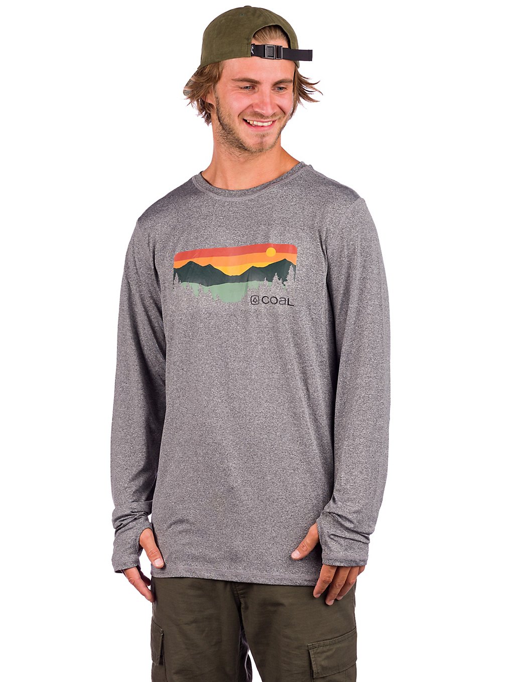 Coal Klamath Long Sleeve T-Shirt athletic heather