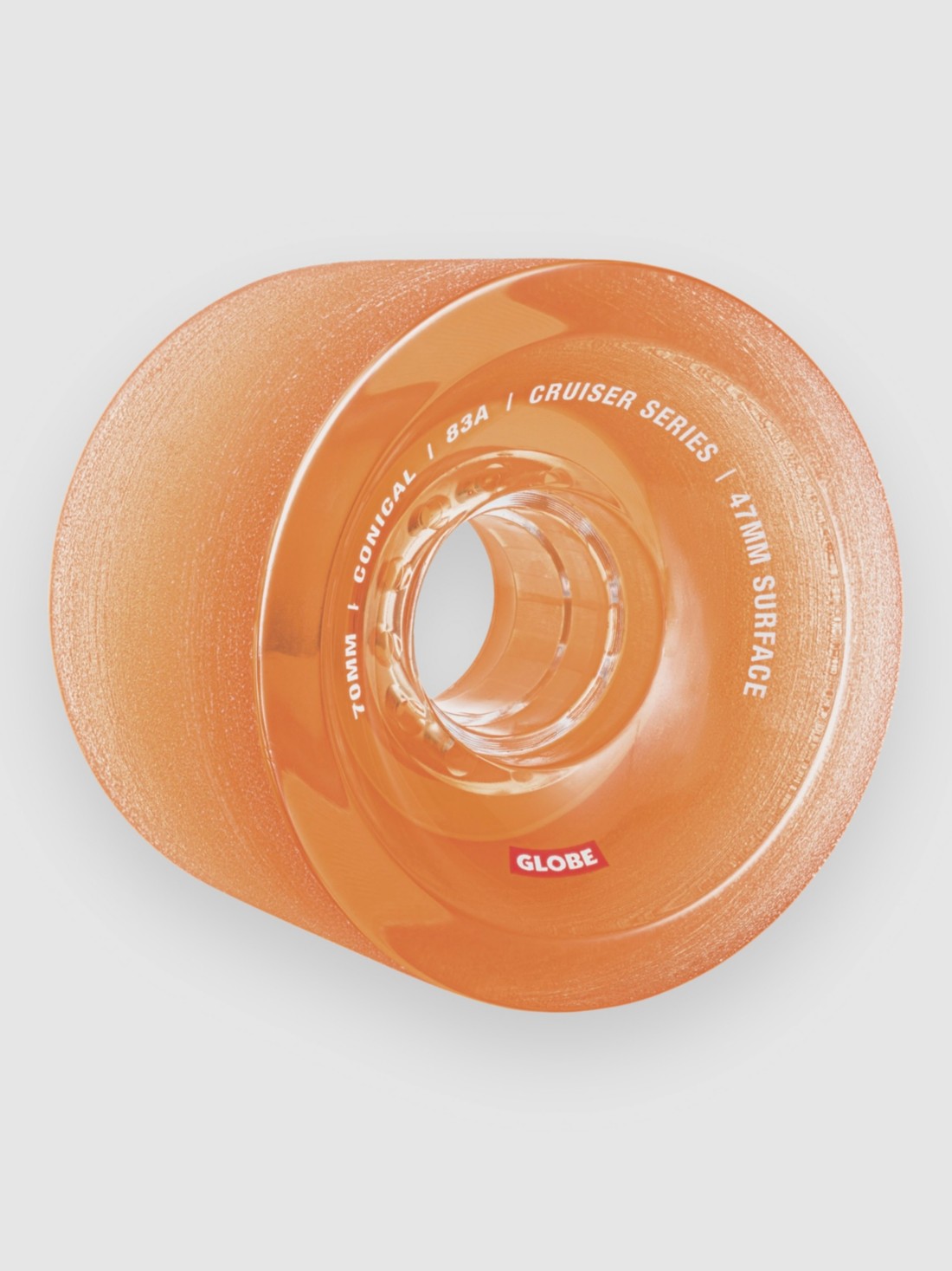 Globe Conical Cruiser 70mm Wheels clear amber