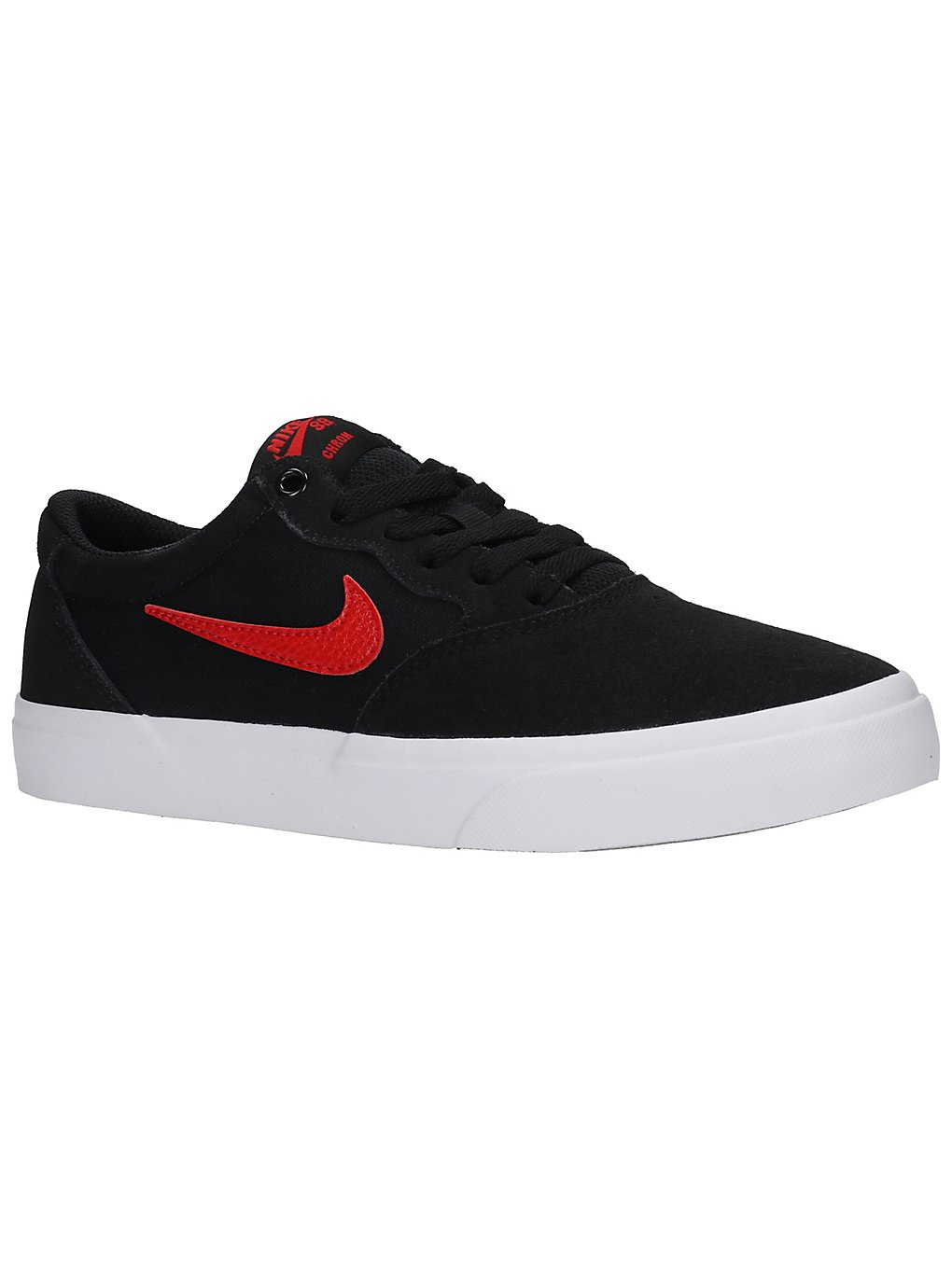 Nike Nike SB Chron Solarsoft Skate Shoes black/university red