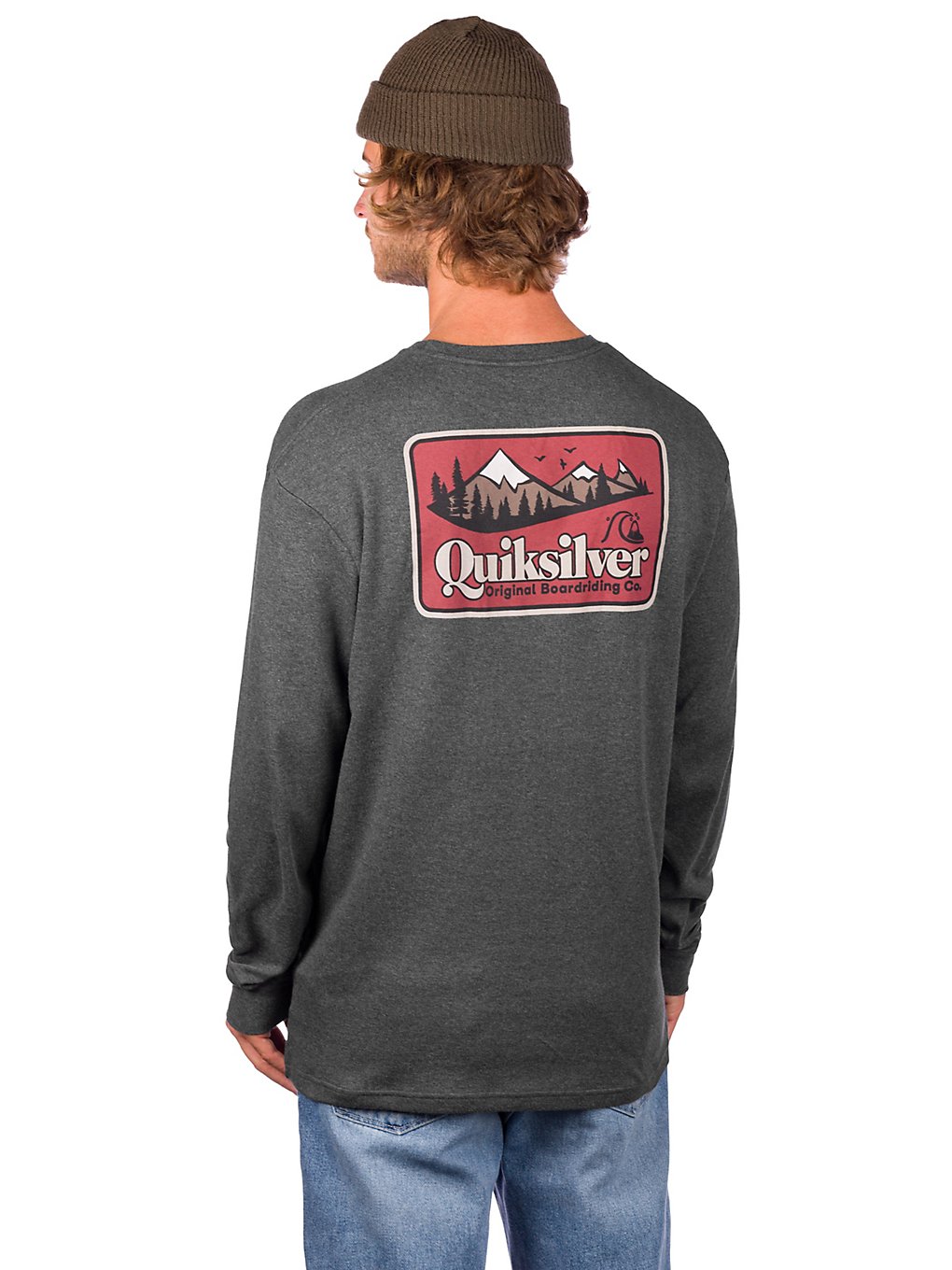 Quiksilver Old Habit Long Sleeve T-Shirt charcoal heather