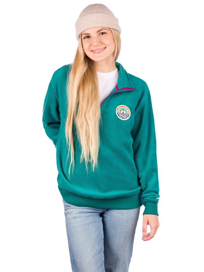 Quiksilver Half Zip Polar Fleece Sweater Fleece Sweater