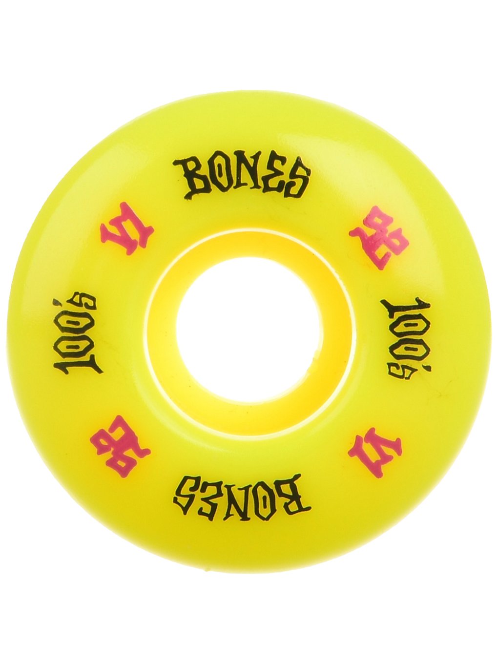 Bones Wheels 100's OG #17 V1 100A 52mm Wheels yellow