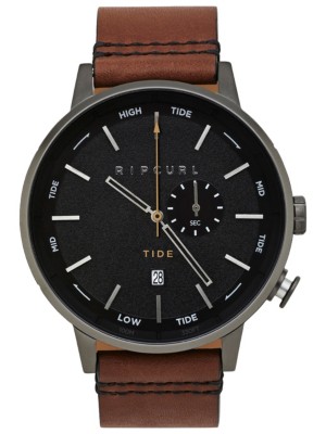Rip Curl Detroit Tide Dial Leather Watch
