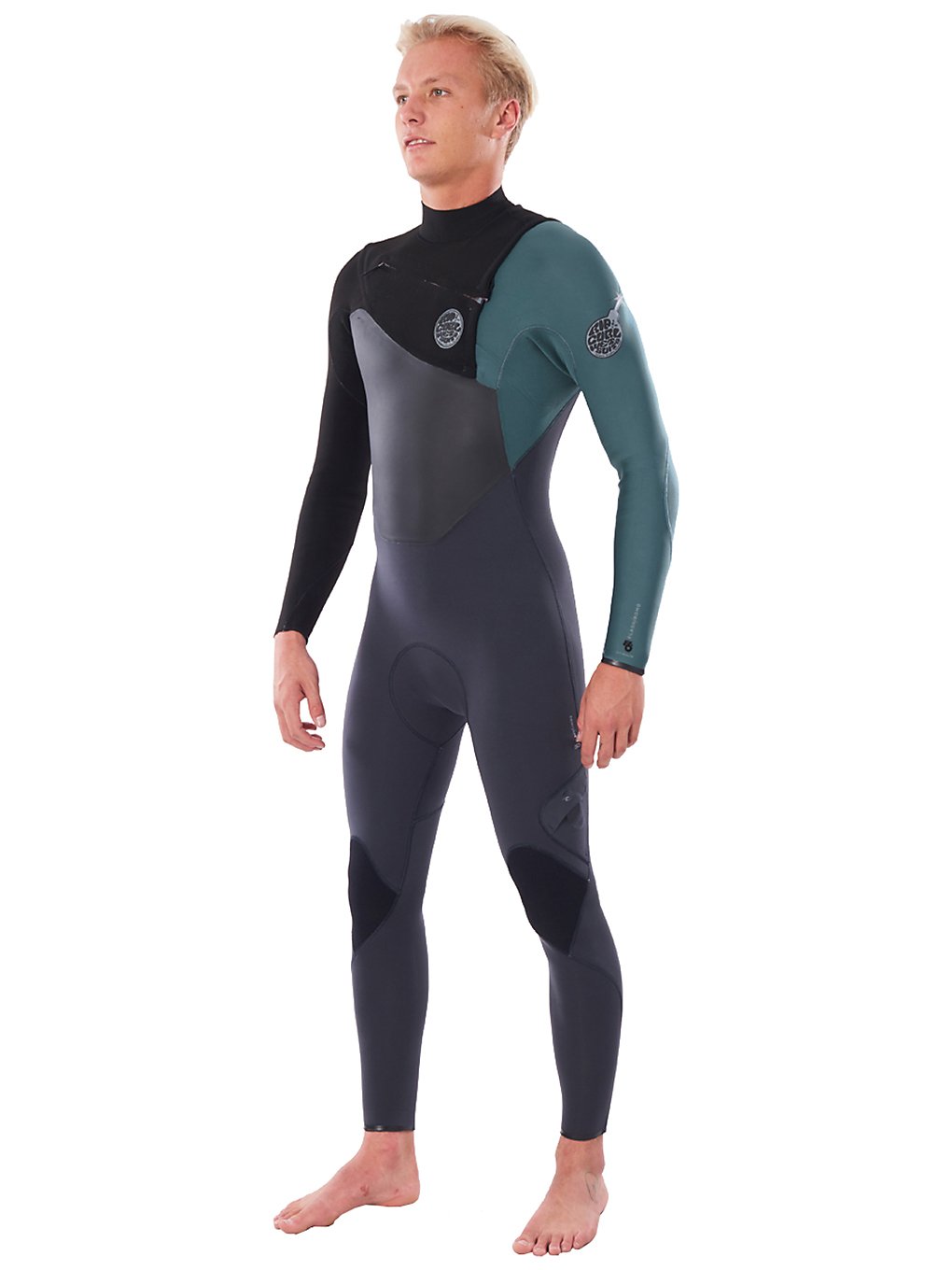 Rip Curl Flashbomb 3/2 GB Chest Zip Wetsuit green