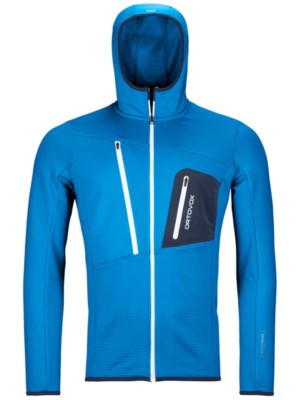 Ortovox Grid Hooded Fleece Jacket safety blue
