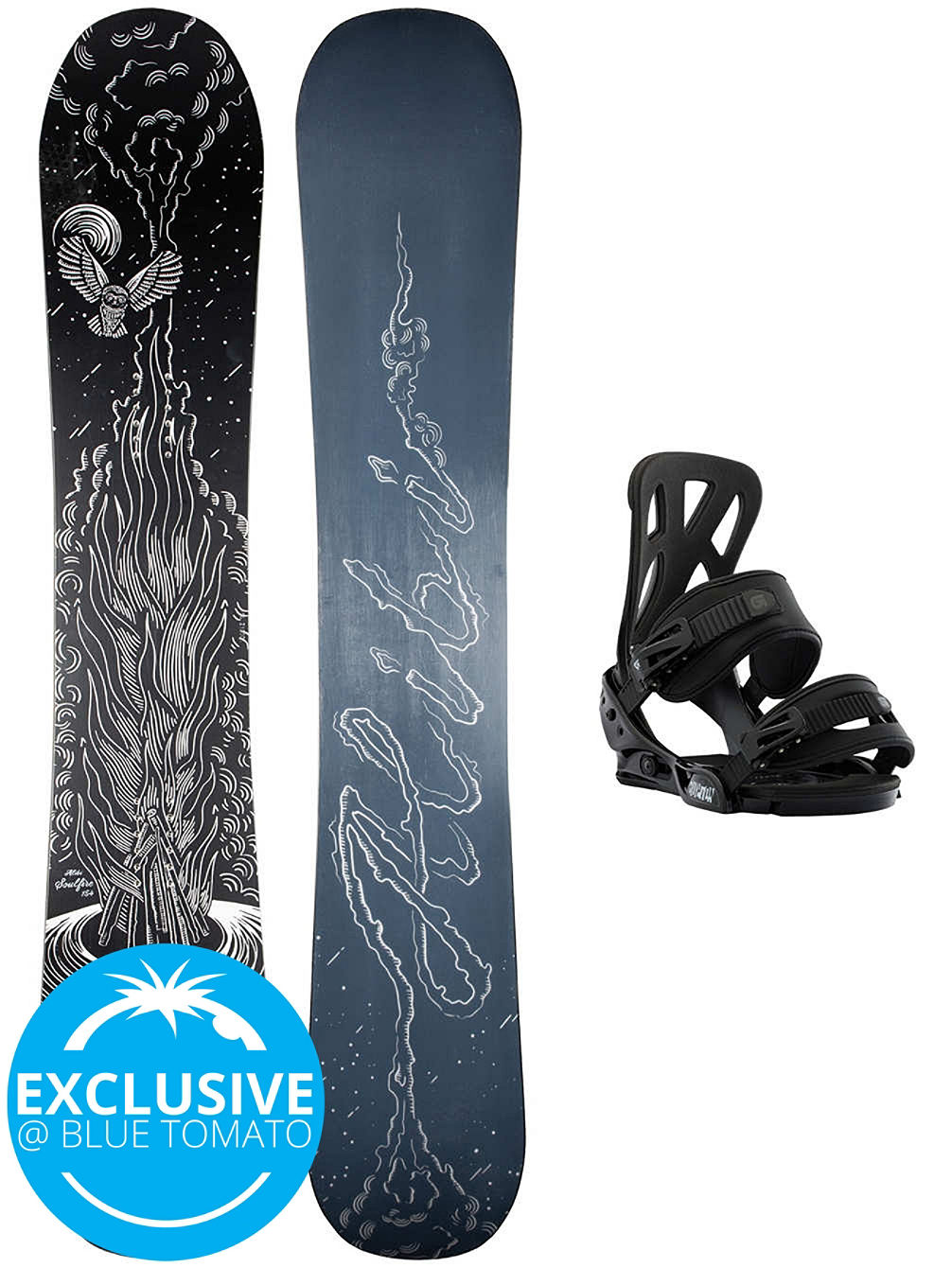Soulfire 140 + Burton Smalls L 2021 Set de Snowboard