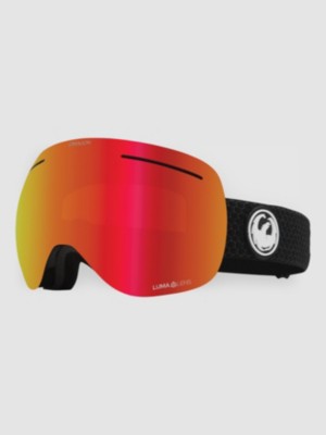 Photos - Ski Goggles Dragon X1 Split  Goggle ll red ion + ll lt rose (+Bonus Lens)