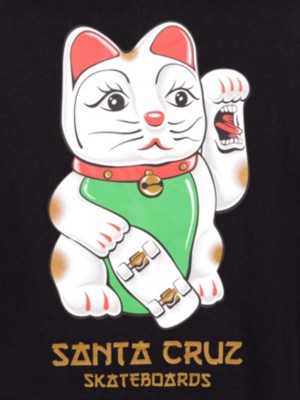 santa cruz lucky cat t shirt