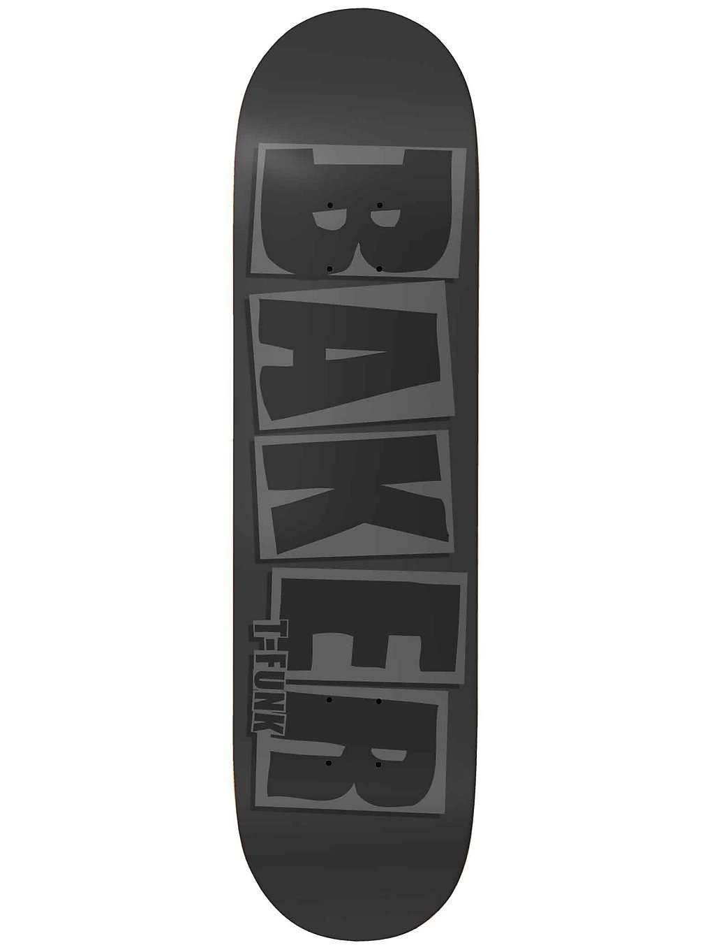 Baker t-funk brand name grey 8.5 skateboard deck harmaa, baker