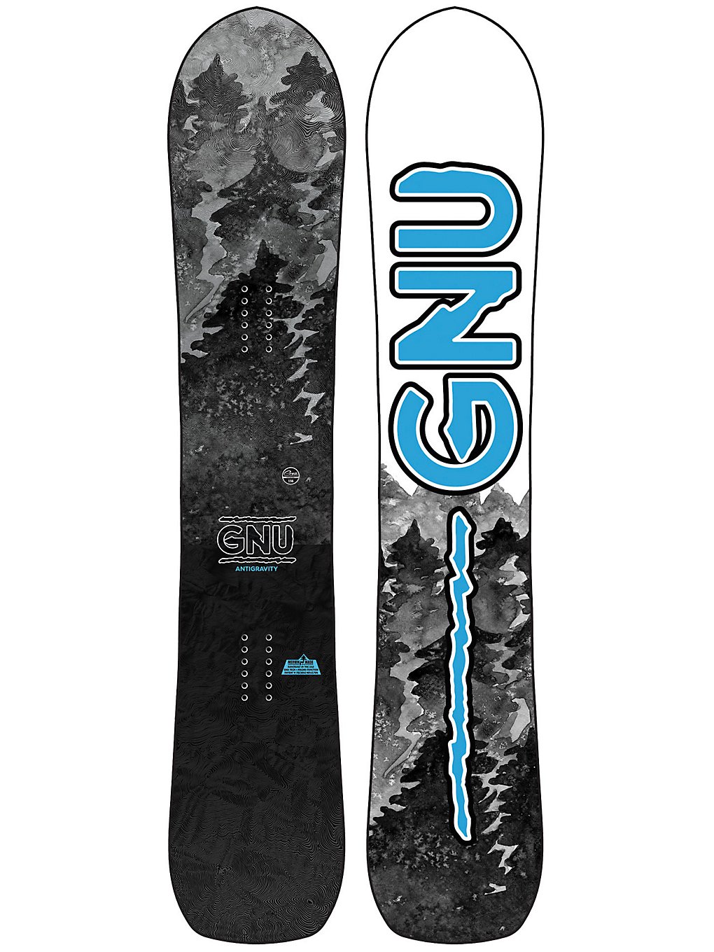 Gnu Antigravity 156 2021 Snowboard à motifs