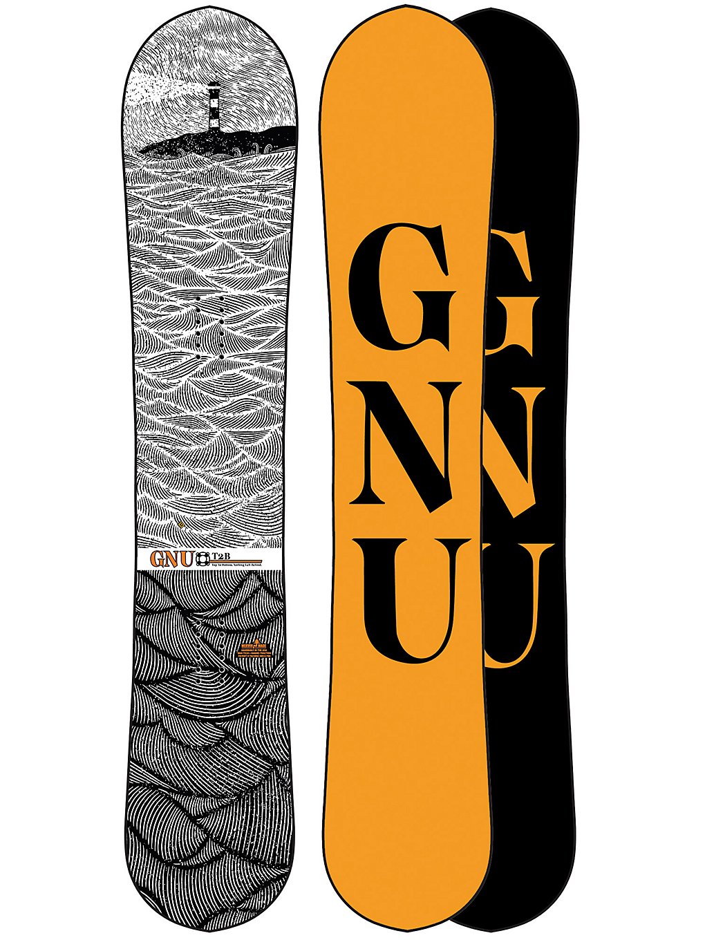 Gnu T2B 158 2021 Snowboard à motifs