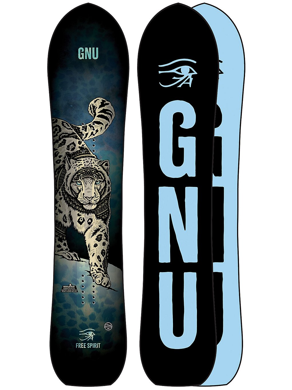 Gnu Spirit 148 2021 Snowboard à motifs