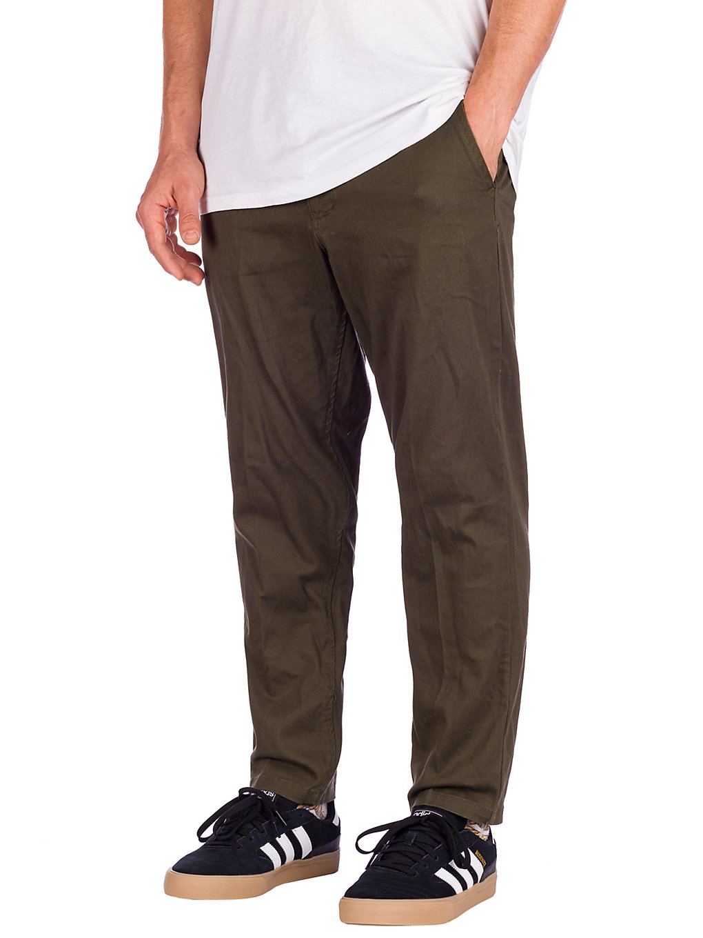 Empyre Seth Cropped Chino Pants forest