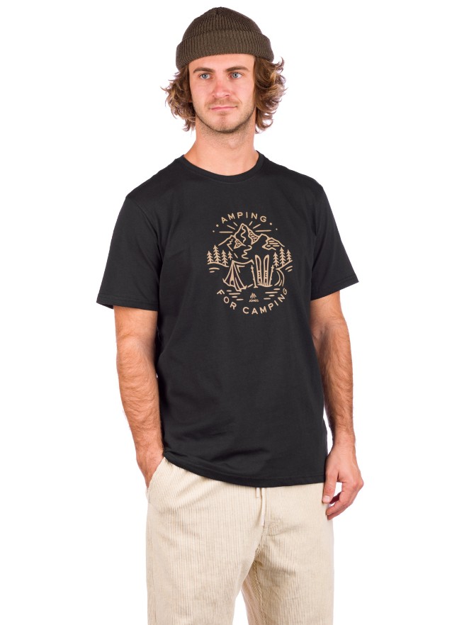 Jones Snowboards Amping For Camping T-Shirt