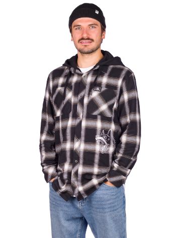 Lurking Class K-9 Hooded Flannel Camicia