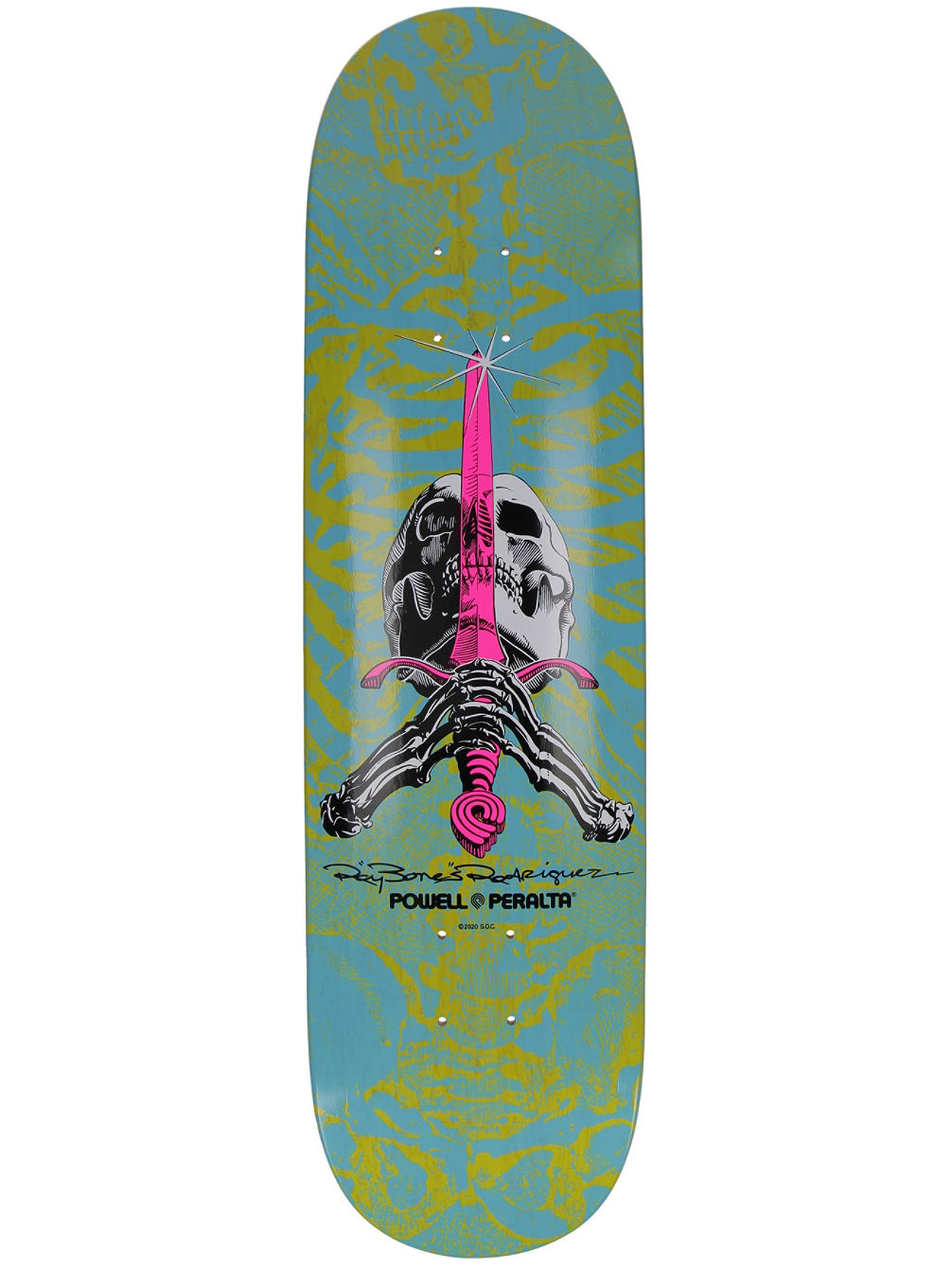 Ray Rodriguez Skull&amp;amp;Sword Popsicle 8.25&amp;#034; Skateboard deck