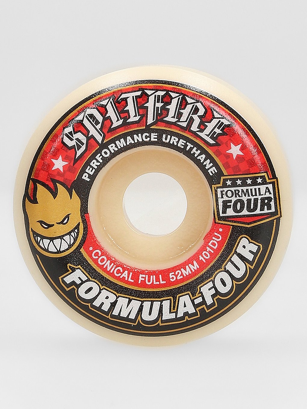 Spitfire Formula 4 101D Conical Full 52mm Wheels red print