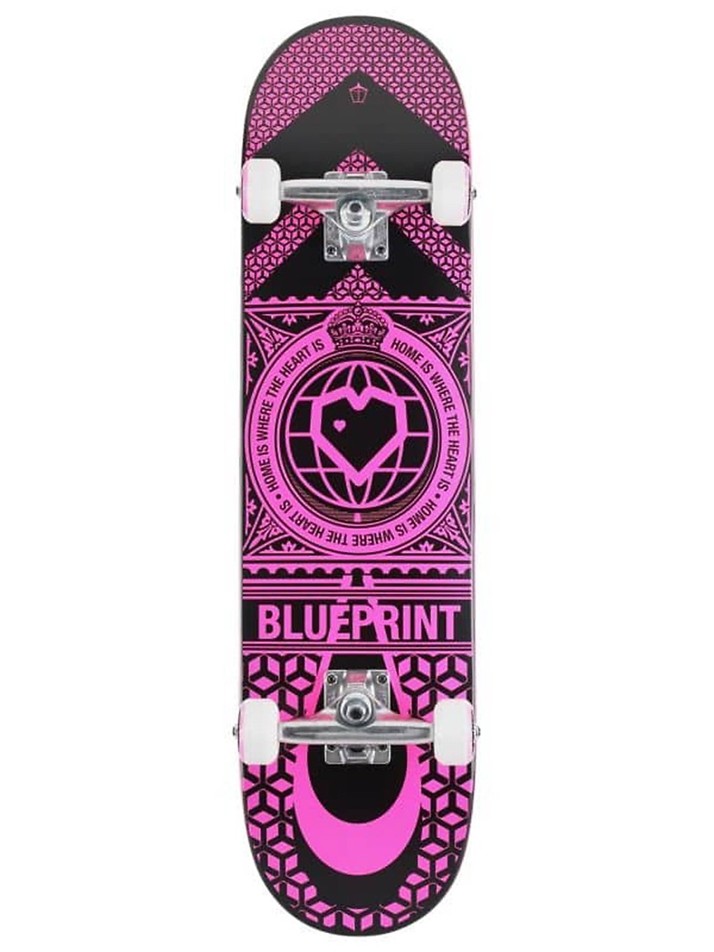 Blueprint Home Heart 7.75 Complete black/pink