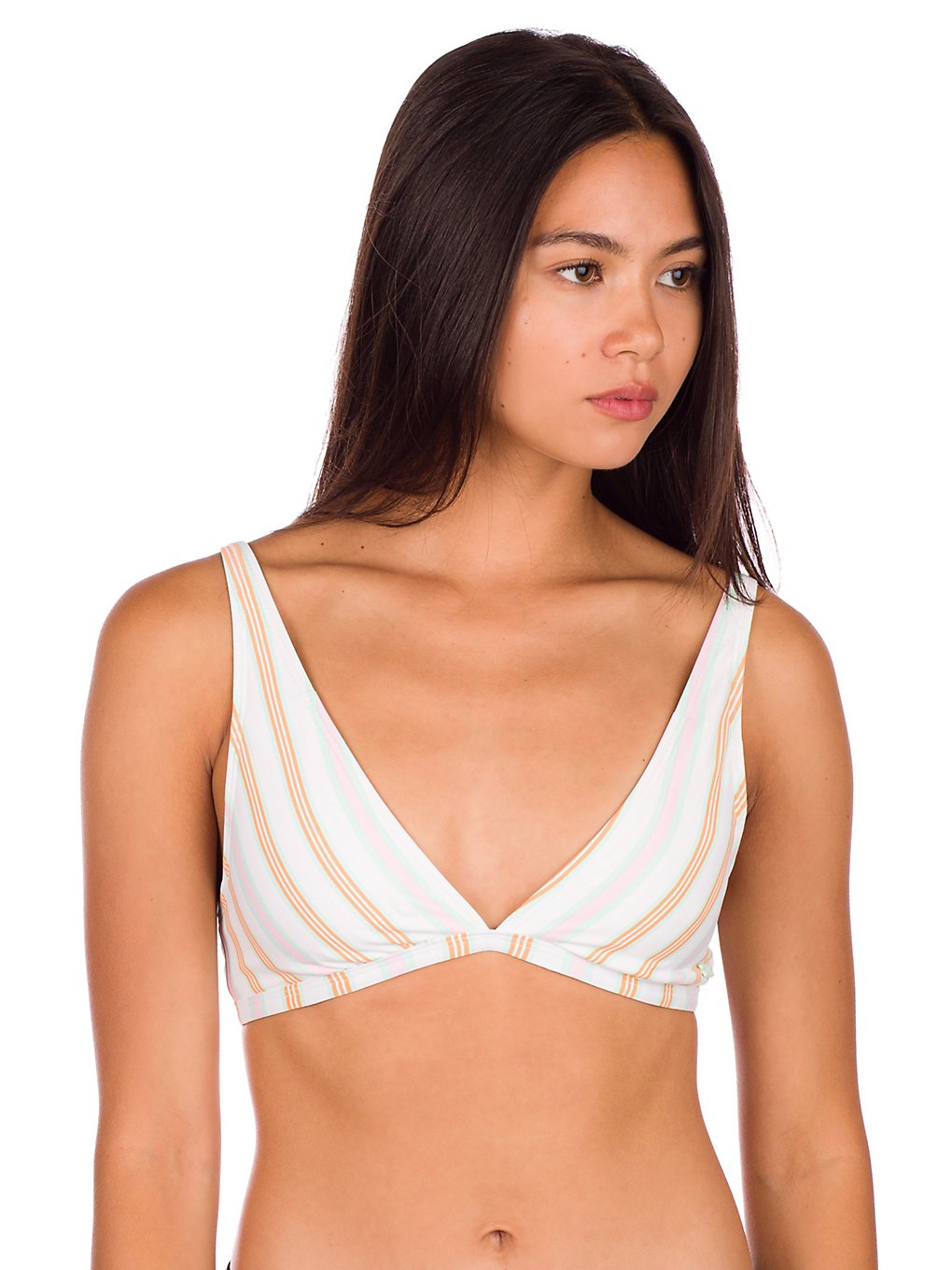 Roxy PT Beach Classics Elongate Tri Bikini Top brght white louna stripes  - Onlineshop Blue Tomato