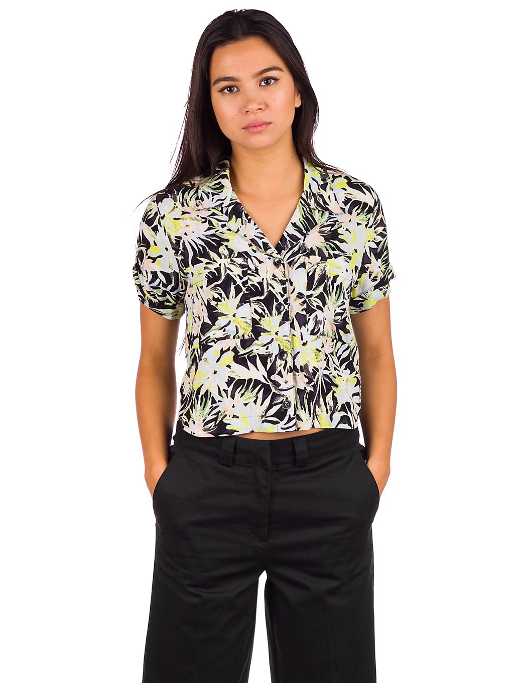 Volcom Cant Be Tamed Shirt lime