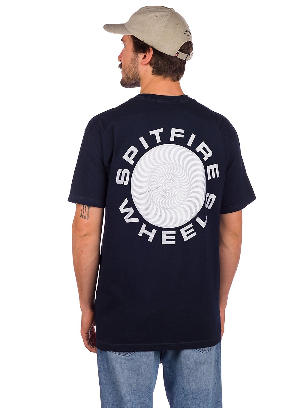 Spitfire Classic 87 Swirl T-Shirt blå