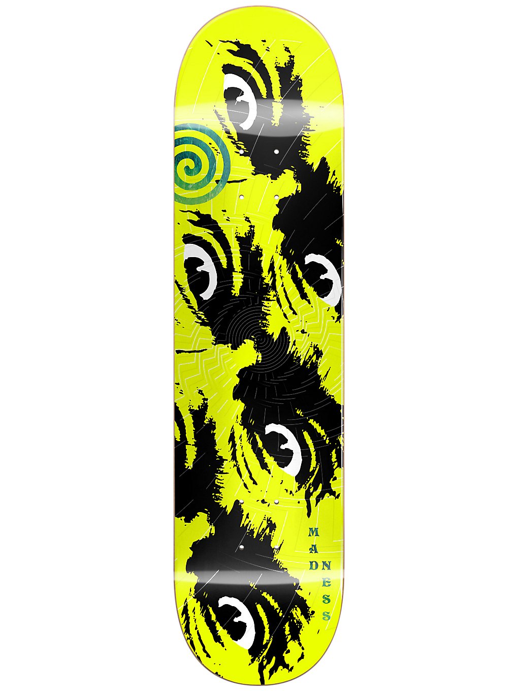 Madness Skateboards Side Eye R7 8.5 Skateboard Deck neon yellow