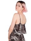 Hurley Party Palm Flounce Crop Camiseta de Tirantes
