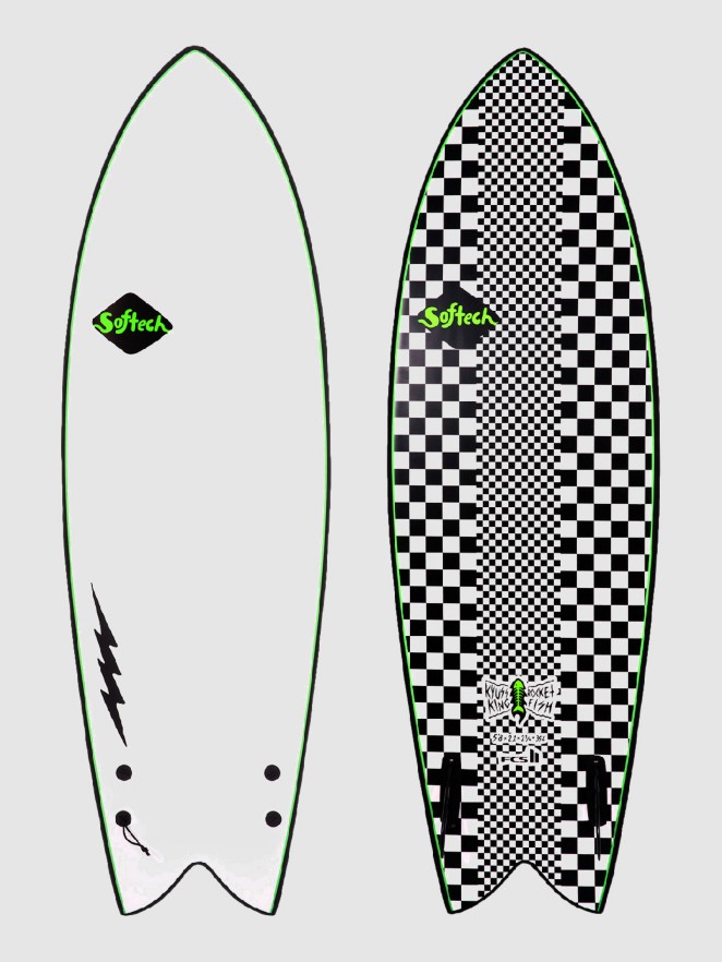 Softech Kyuss Fish 5'8 Softtop Surfboard