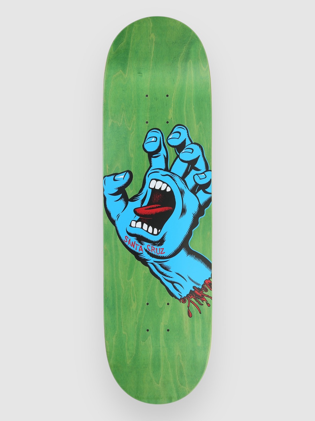 Santa Cruz Screaming Hand 8.8" Skateboard Deck green