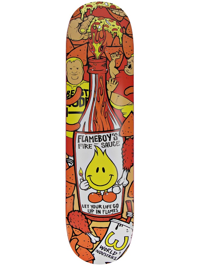 World Industries Hot Sauce 7.75″ Skateboard Deck