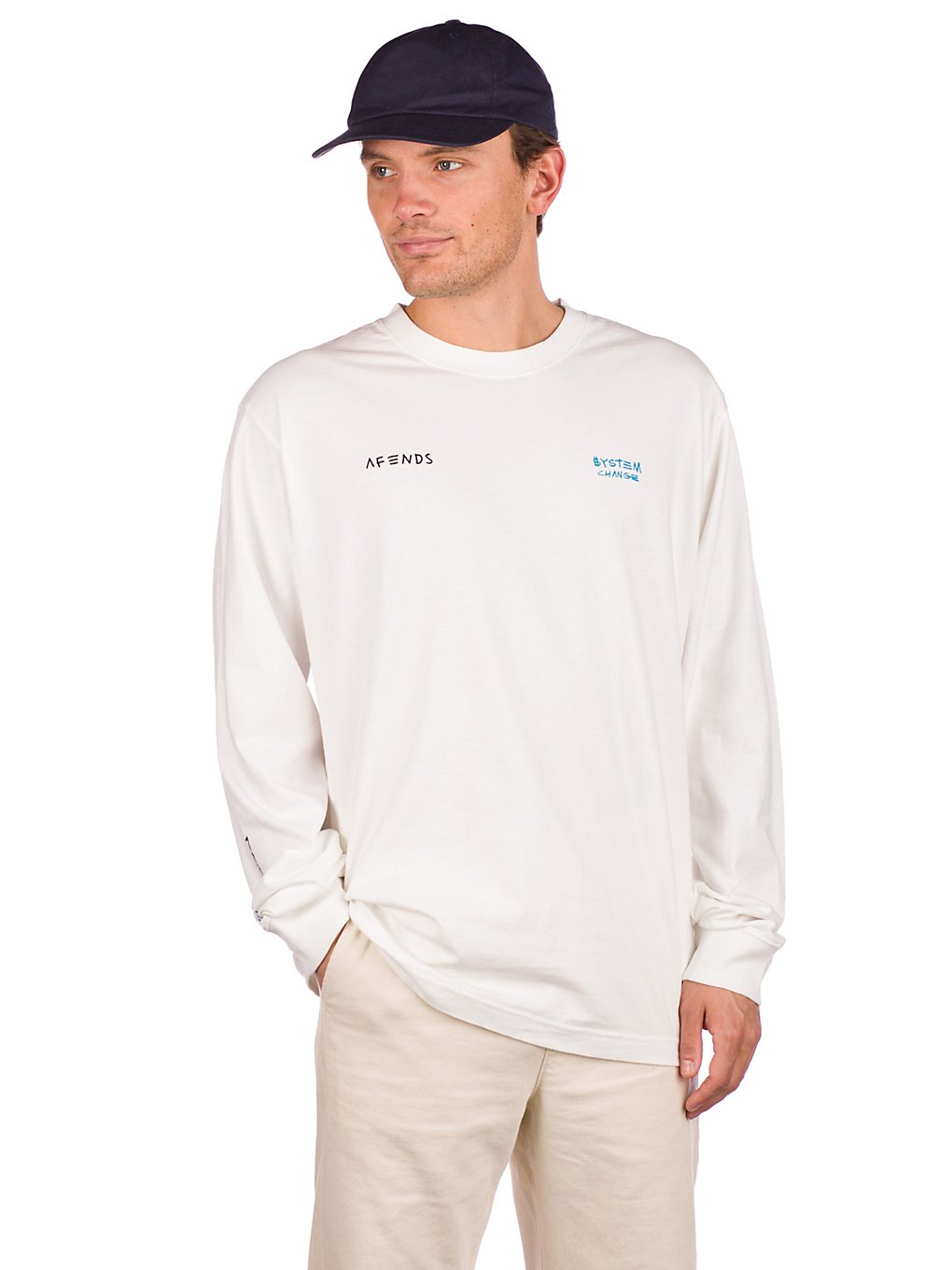 Afends Fight Long Sleeve T-Shirt blanc
