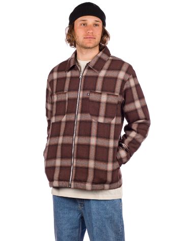 Pass Port Quilted Zip-Up Flannel Giacca