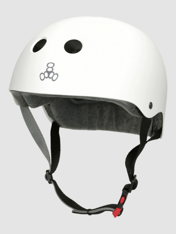 Triple 8 Certified Sweatsaver Helm white rubber