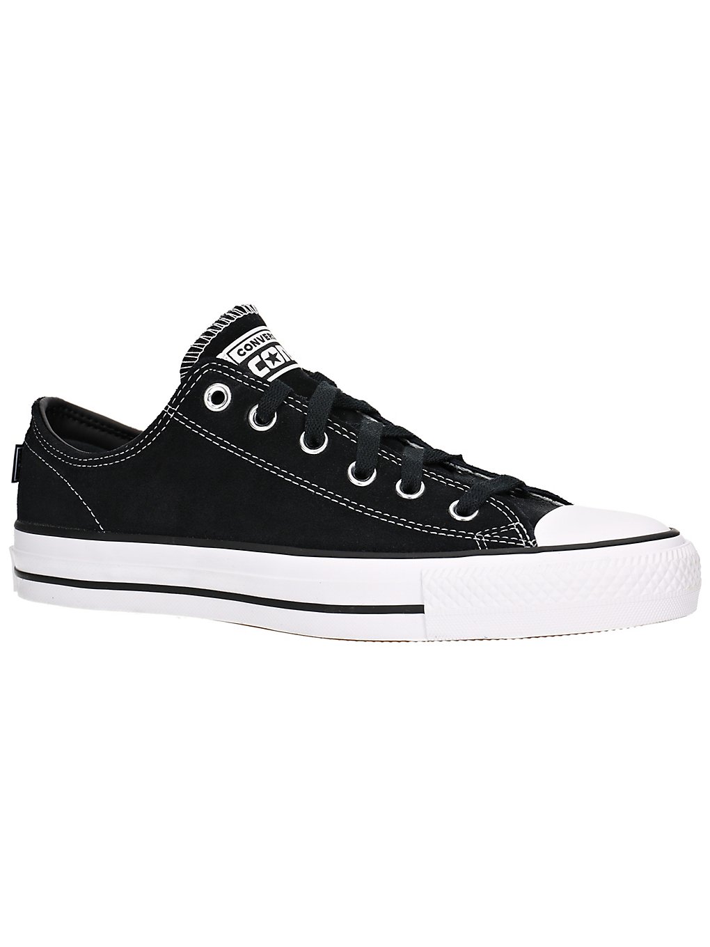 Converse Cons Chuck Taylor All Star Pro Suede Skate Shoes black/black/white