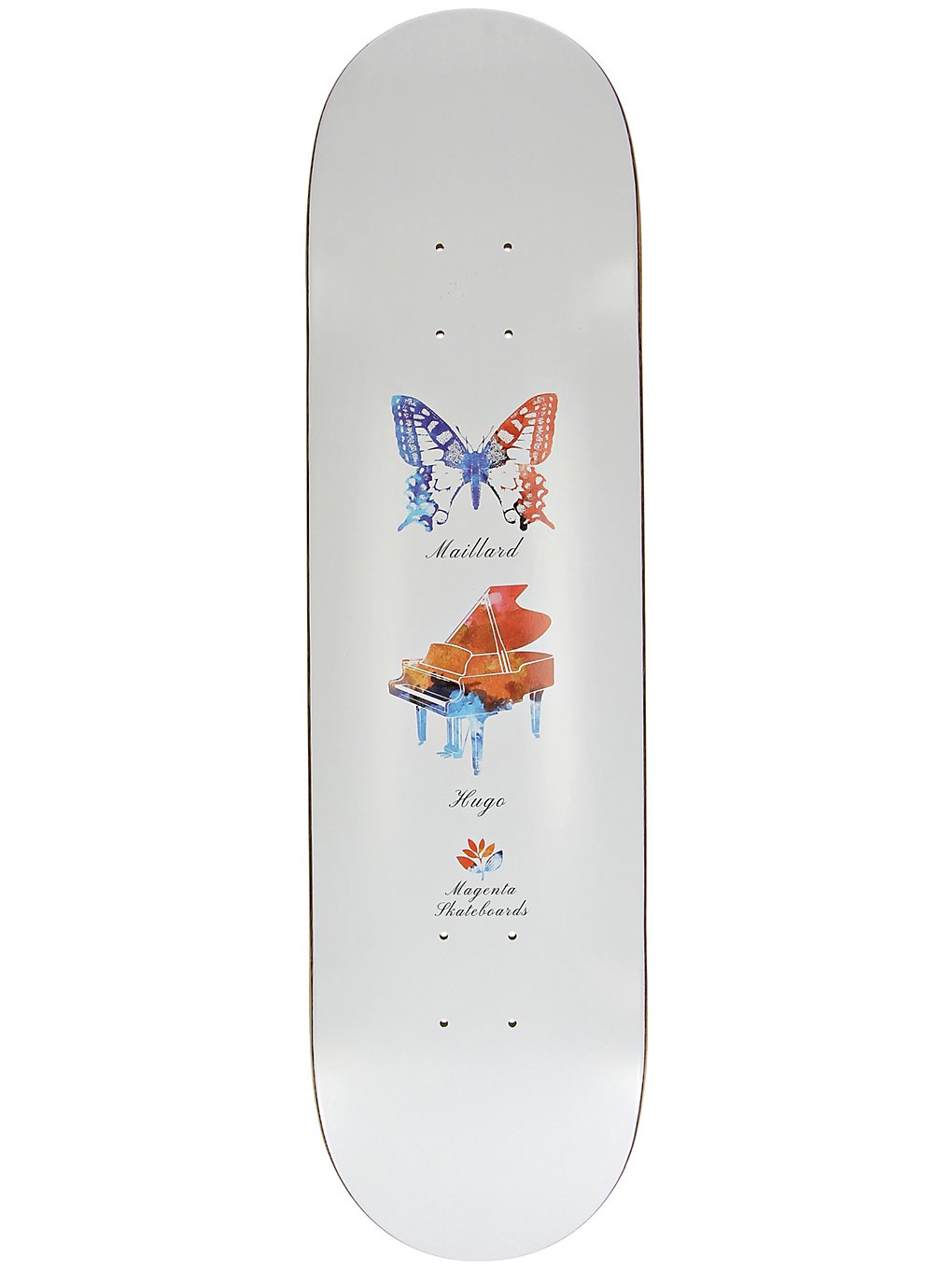 Magenta Butterfly 8.125 Hugo Maillard Skateboard Deck uni