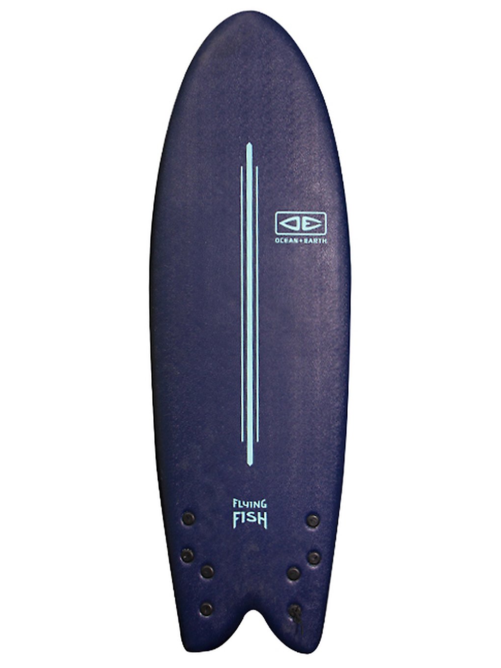 Ocean & Earth Ezi Flying Fish Quad Softboard 5'8 Surfboard midnight blue