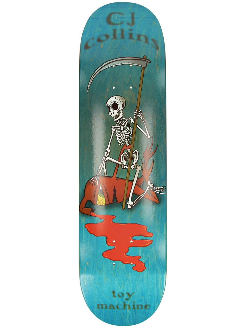 Collins Reaper Skeleton 8.25&amp;#034; Skateboard deck