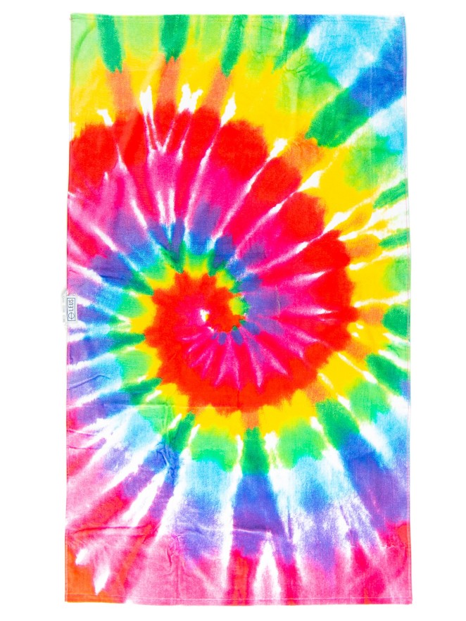 LEUS Tie Dye Rainbow Handtuch