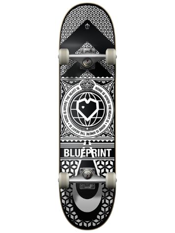 Blueprint Home Heart 8&quot; Skateboard Completo