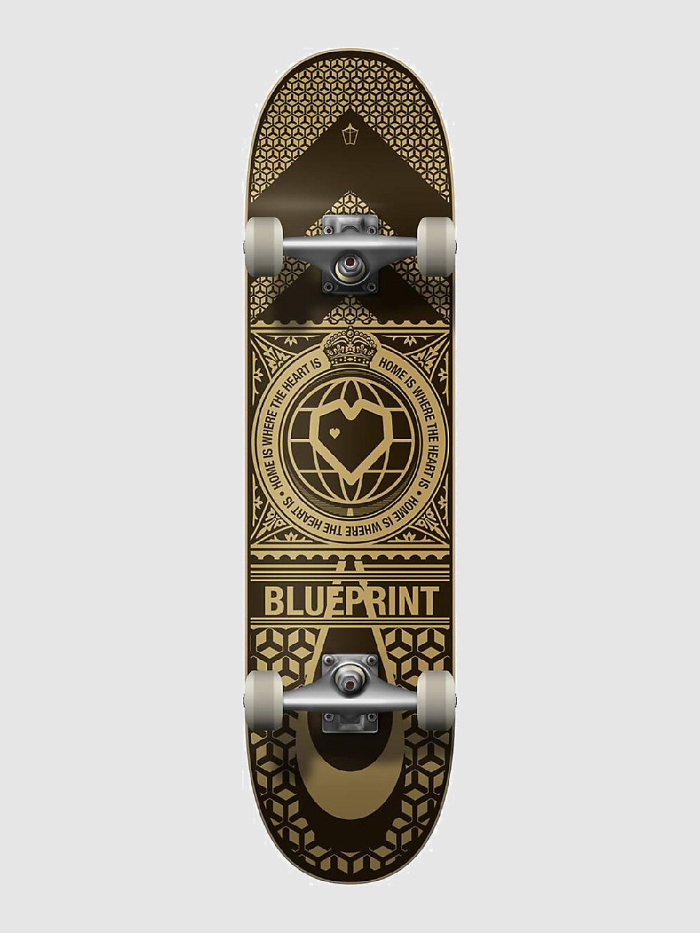 Blueprint Home Heart 8.125" Skateboard gold kaufen