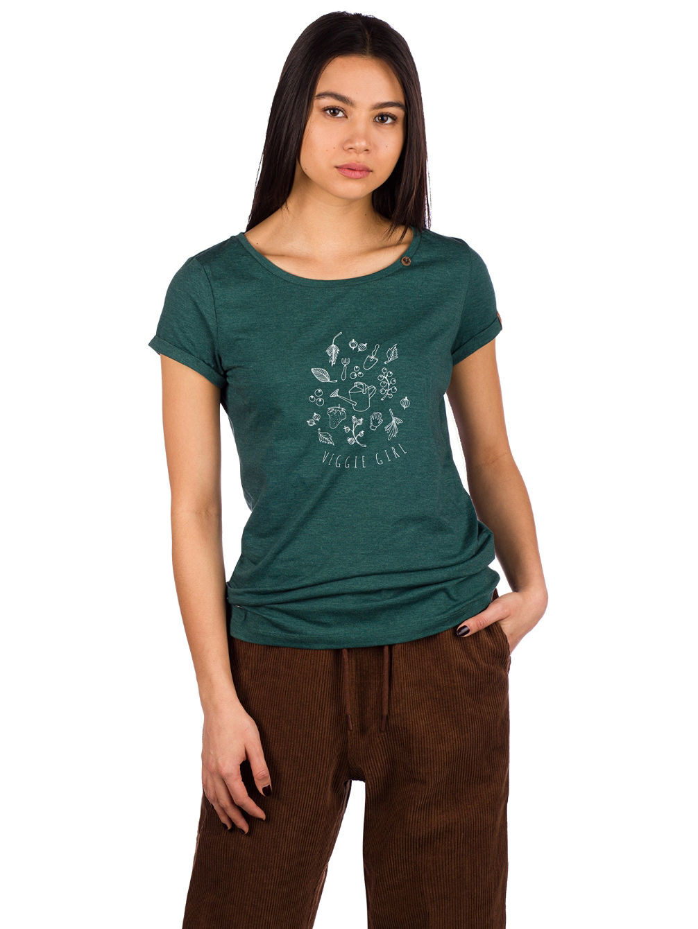 Florah Print Organic T-skjorte